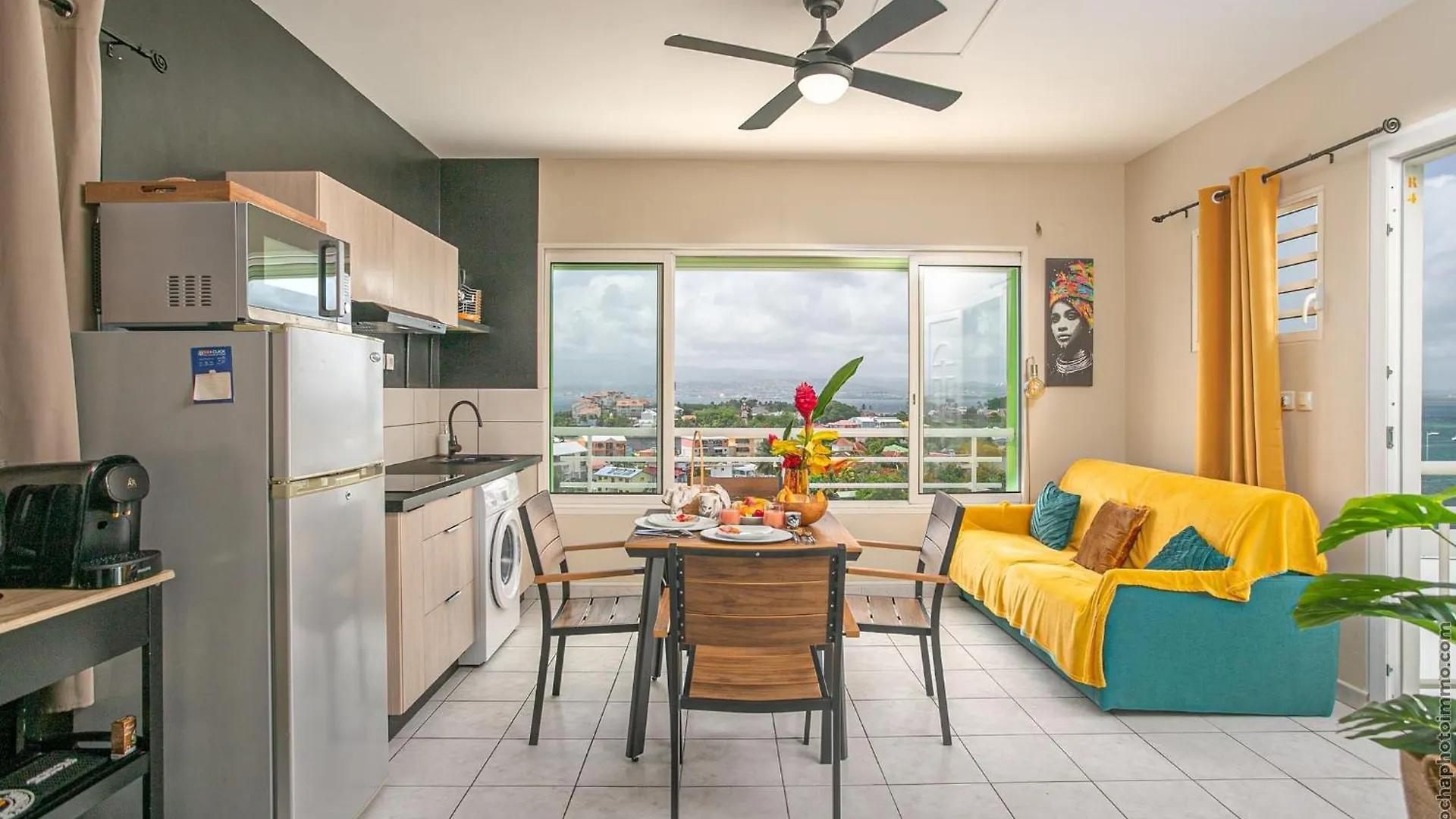 T2 vue mer 180° avec piscine pour Sunset lovers Les Trois-Ilets 0*,  Martinique