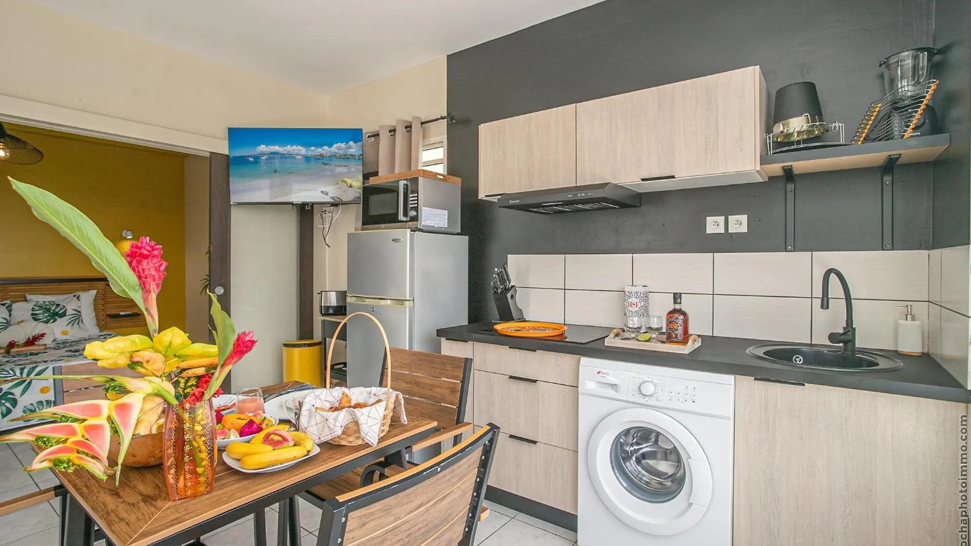 T2 vue mer 180° avec piscine pour Sunset lovers Les Trois-Ilets 0*,